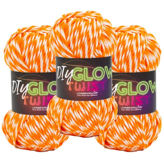 3 Pack Lion Brand® DIY Glow Twist™ Yarn